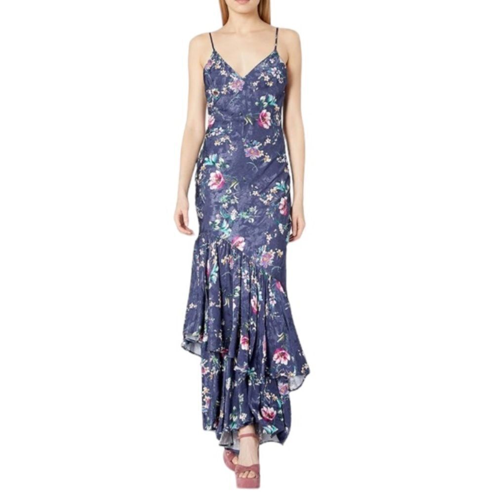 House of Harlow 1960 X REVOLVE Tania Slip Dress in Navy Floral Multi Navy Floral - Picture 4 of 15